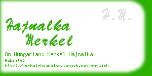 hajnalka merkel business card